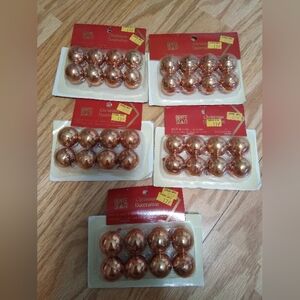 Vintage Brite Star Christmas Ornaments. 3/4" Bronze/Copper Color